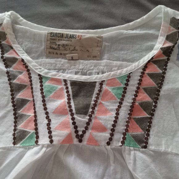 White sequined shirt - Picture 2 of 3